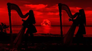 Blood Moon Dawning (Celtic Gothic) Harp Twins