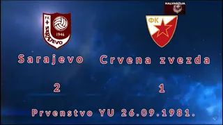 1981/82 Sarajevo - Crvena zvezda 2:1