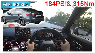 Part 2/2 | 2023 Honda Civic e:HEV RS hybrid | Malaysia #POV [Genting Run 冲上云霄] [CC Subtitle]