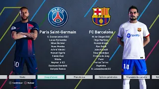 PES 2024 - PSG vs FC Barcelona Gameplay PC | eFootball 2024 Concept - PES 2021 Mods