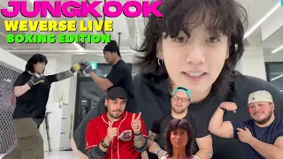 BTS JUNGKOOK Boxing on Weverse Live REACTION