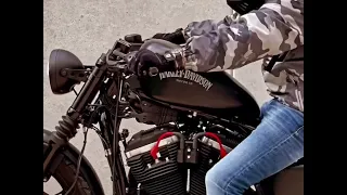 Harley Davidson Black beauty || Harley Davidson 48 || power exhaust || #youtubeshorts  #trending