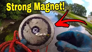 Magnet Fishing With The STRONGEST Magnet On Amazon!