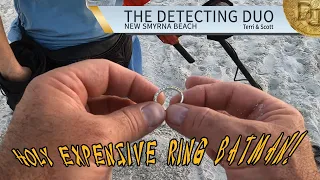 Most Expensive Ring We Found Metal Detecting New Smyrna Beach Florida  | The Detecting Duo