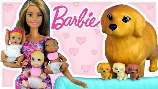 Barbie Opiekunka • Trojaczki Barbie !!!! • bajki po polsku