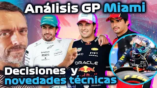 Análisis del GP de Miami de F1. Decisiones y novedades técnicas