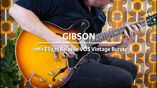 Gibson 1961 ES335 Reissue VOS Vintage Burst played by Milo Groenhuijzen | Demo @ TFOA