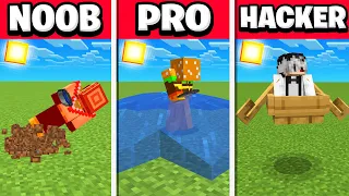 MINECRAFT MLG: NOOB VS PRO VS HACKER