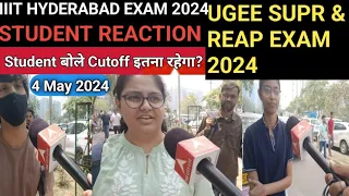 IIIT HYDERABAD EXAM review 4 May 2024,#IIIT HYDERABAD EXAM analysis today 2024