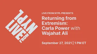 Carla Power with Wajahat Ali: Home, Land, Security | LIVE from NYPL