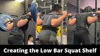 All the Steps to Create the Shelf in the Low Bar Squat