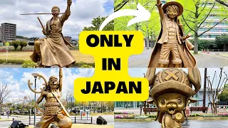 BRONZE ONE PIECE STATUES in JAPAN / TR ALT #onepiece #anime #japan