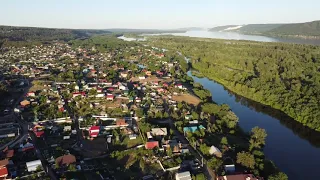 Самара с воздуха. Самарская область, с. Задельное