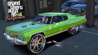 GTA 5 - REAL LA STREET LIFE - OLD SCHOOL CAPRICE ON RUCCI'S & BENZ INTERIOR SWAP - LA REVO #29