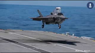 UK's F-35B 617 Squadron "Dambusters" Aboard HMS Queen Elizabeth