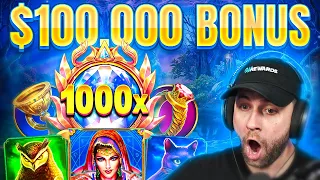 INSANELY HOT SESSION on GATES OF OLYMPUS plus we SPIN IN a $100,000 BONUS!! (Bonus Buys)