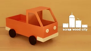 DIY wooden toy truck