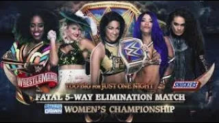 Wrestlemania 36 Predction Fatal 5 Way Elimination Match For The Smackdown Women Championship