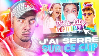 J'AI SERRÉ SUR CE CLIP ! REACTION - Pink Lily - Pop it Mania (Pop it song)