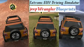 Extreme SUV Driving Simulator jeep wrangler Blueprints locations 2021 Offroad SUV Audroid Gameplay