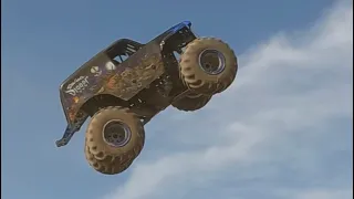 Losi lmt Monster truck destruction #monsterjam #monstertruck #flip #4x4 #shorts #rc #