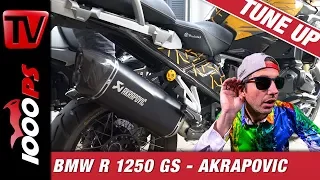 Akrapovic an der BMW R1250GS - Sound und Montage