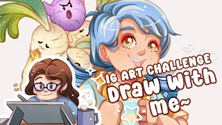 DRAW WITH ME | Speedpaint | DTIYS IG Art Challenge | Medibang Software