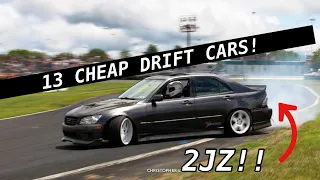 13 GREAT Drift Cars For Less Than $5k!!
