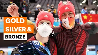 Germany win Gold Silver AND Bronze in Bobsleigh | 2022 Winter Olympics