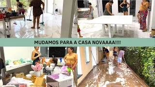 Acabou a obra !!! Mudamos para a casa nova !! Organizando e limpando 🤍