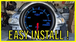 How to Easily Install an Oil Pressure Gauge on a 96-00 Honda Civic (or any car)