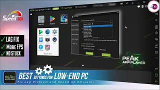 Ultra Lite Emulator Peak App Player Best Settings For Free Fire, Fix LAG & Speed Up
