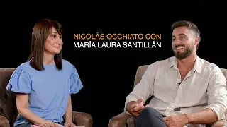 Nicolás Occhiato con María Laura Santillán