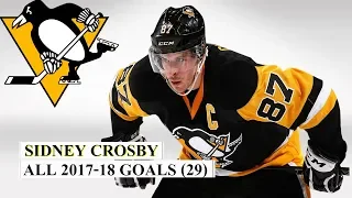 Sidney Crosby (#87) All 29 Goals of the 2017-18 NHL Season