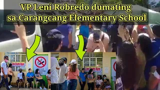VP Leni Robredo Dumating sa Carangcang Elementary School