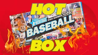 NEW RELEASE!!! 2023 Topps Heritage High Number SUPER HOT BOX REVEAL!!