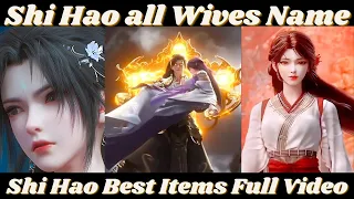 Perfect World Shi Hao Wives Name and Items Ranking Explained in Hindi || Novel Based | Wanmei Shijie