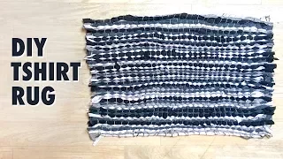 How to make a Rag Rug using T-shirts - Tshirt rug tutorial