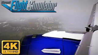 Microsoft Flight Simulator A320 *EXTREMEME TURBULENCE LANDING* At Luxemburg Airport | 4K