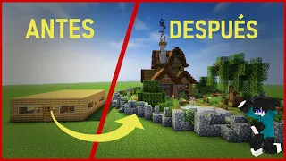 ¡Cómo MEJORAR tu CASA en Minecraft! / 30 TIPS #minecrafttutorial #minecrafthouse #minecrafter