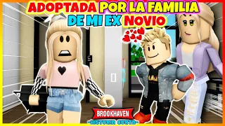 ADOPTADA POR LA FAMILIA DE MI EX NOVIO 😱 Roblox Brookhaven rp Mini Pelicula (Historias con Voces)