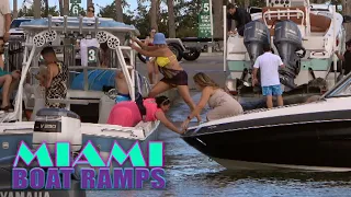 Ladies Go For The Save and Ski Riders Get Heated | Miami Boat Ramps | 79th St