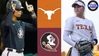 #2 Texas vs #18 Florida State Highlights | 2024 College Softball Highlights