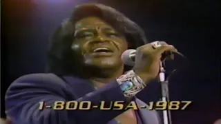 James Brown July 4 1987  Welcome Home Concert TV footage