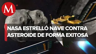 Nave DART de la NASA choca con éxito contra un asteroide para desviarlo