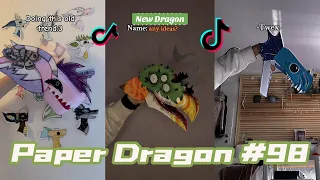 Dragon Puppet Crafts - Paper Dragon TikTok Compilation #98