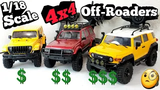 18th scale Hard Body Rc Crawler/Trail Truck Comparison.