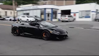 Lamborghini Gallardo Spyder Performante - Startup, FULL THROTTLE Acceleration, Downshift!