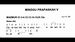 [Edisi Baru] Minggu, 17 Maret 2024 - MINGGU PRAPASKAH V (Kelima) - Mazmur Tanggapan - Tahun B