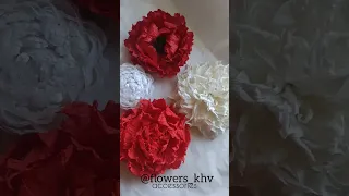 Броши-цветы из шёлка. @flowers_khv